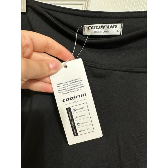 Coorun women's black mini athletic skorts size Medium‎ NEW - Picture 4 of 6